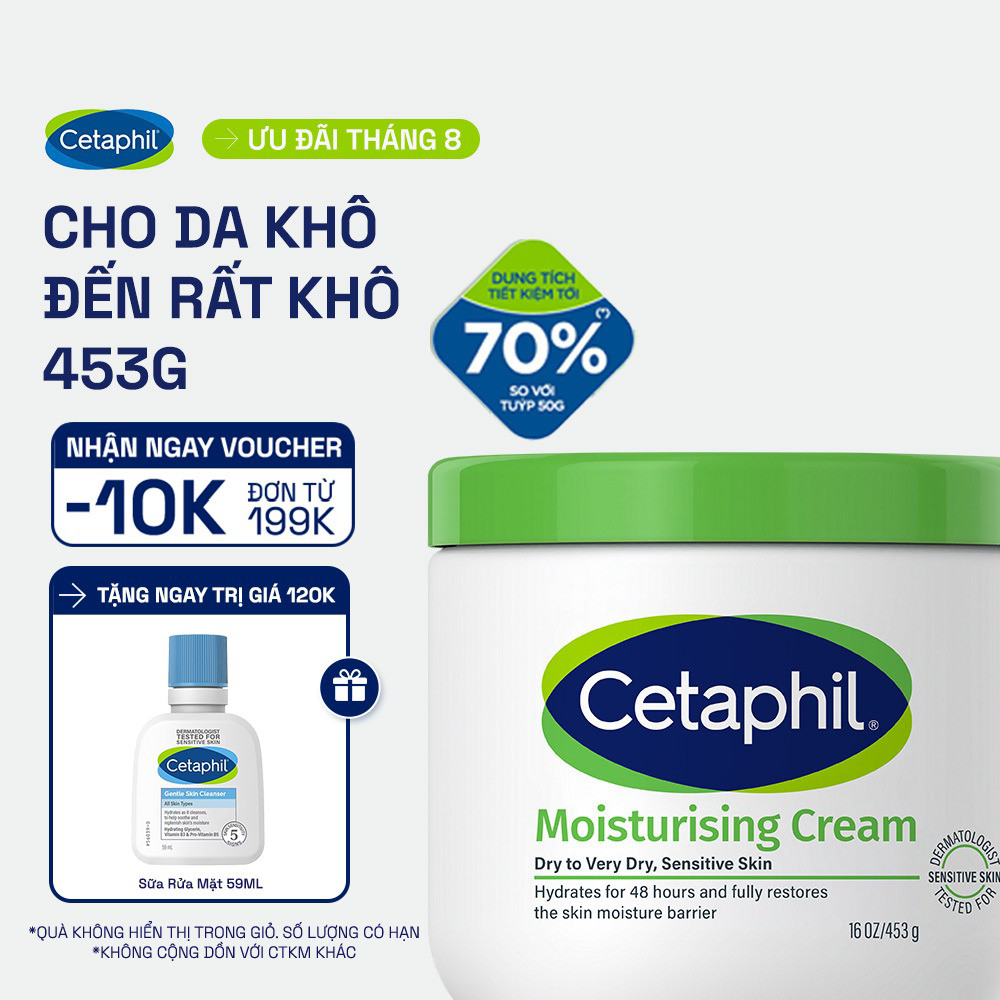 Kem Dưỡng Ẩm Cetaphil Moisturizing Cream 453g