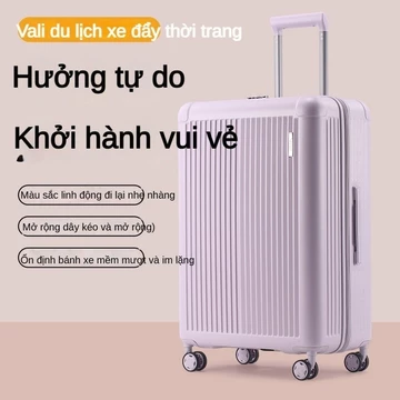 Mẫu mới 2026 20 inch 1.85kg vali siêu nhẹ vali du lịch pc Valy xách tay Nữ Valy du lịch đẹp thời trang Vali mật khẩu