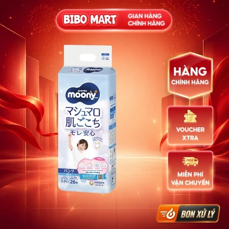 Bỉm Tã quần Moony bé trai size XXL - 26 miếng (13-28kg) - BM003.3