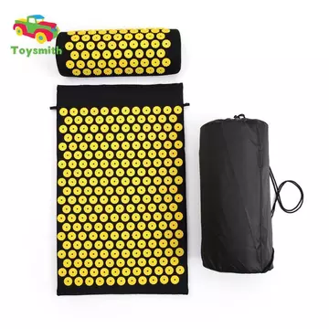 Bộ gối và thảm bấm huyệt thư giãn cơ bắp Thảm bấm huyệt trị liệu có gối Di động nhỏ gọn cho các nhà tập yoga, du khách