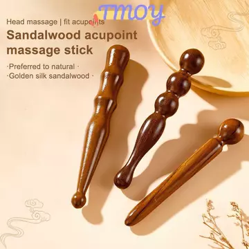 TMOY Gỗ Massage Sti Dụng Cụ Tự Nhiên Gỗ Đàn Hương Máy Mát Xa Bấm huyệt Dụng Cụ Bấm huyệt Để Thư Giãn Toàn Thân Khăn Giấy Sâu Massage Chân TMOY