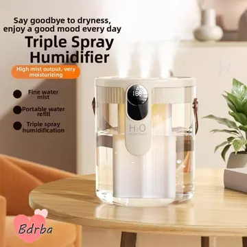 Máy tạo độ ẩm không khí BDRBA, Máy tạo độ ẩm lấp đầy hàng đầu có thể sạc lại di động, có đèn LED Máy tạo sương mù 1,5L Máy tạo độ ẩm thông minh cho phòng ngủ, văn phòng tại nhà