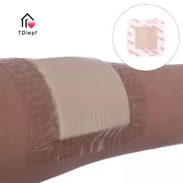 [TDiepf] Miếng dán bọt silicon, Miếng dán vết thương không thấm nước Miếng dán vết thương Miếng dán vô trùng cho vết loét áp suất Miếng dán riêng lẻ MỚI