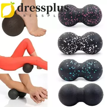 DRESSPLUS EPP Massage Bóng, EPP Co Giãn Thể Dục Massage Đậu Phộng Bóng, Massage Co Giãn Cơ Di Động Đôi Lacrosse Bóng Lacrosse Myofascia Bóng Sau Chân Cột Sống Cổ Tử Cung