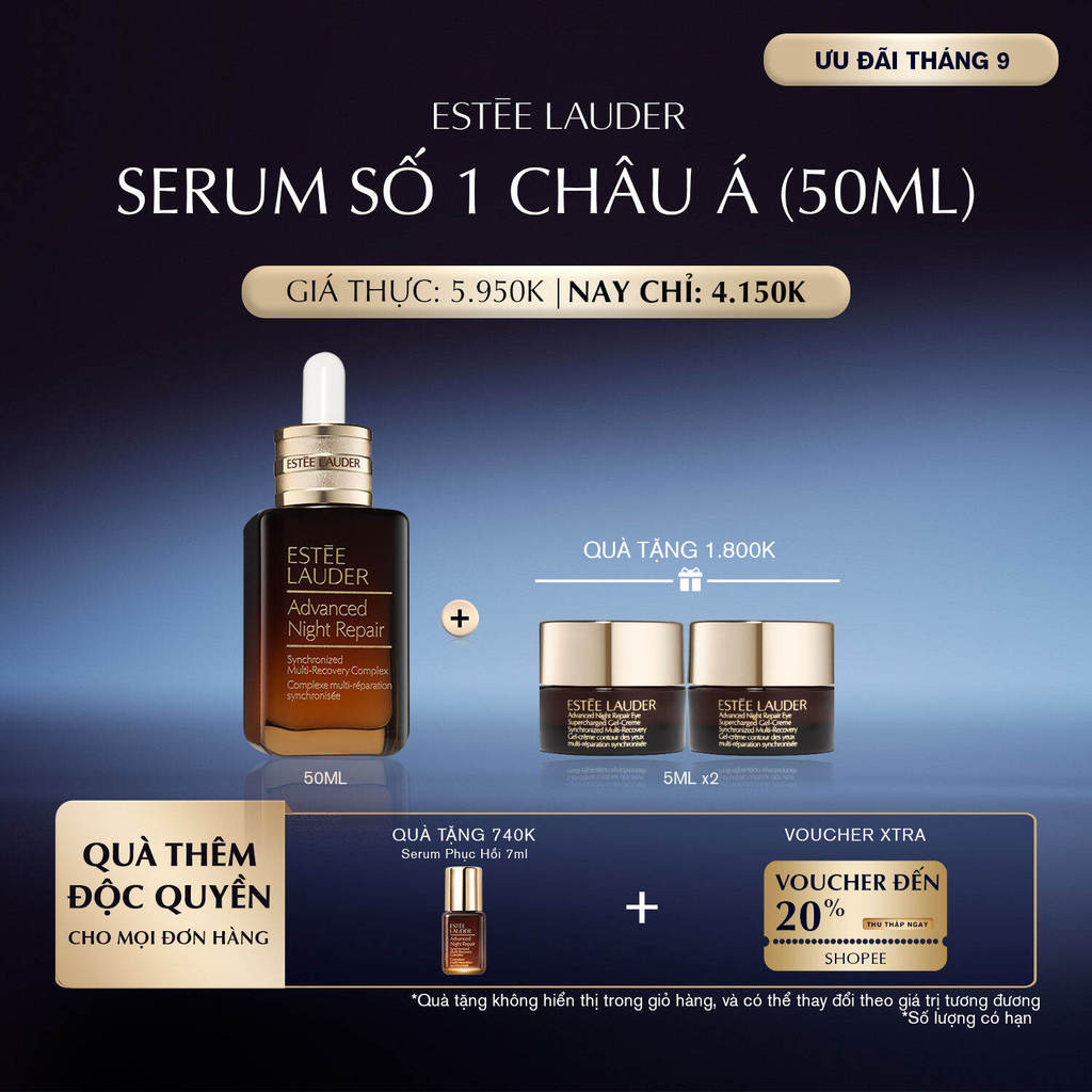 [DUY NHẤT 25.9] Serum phục hồi ngăn ngừa lão hóa Estee Lauder Advanced Night Repair Synchronized Multi-Recovery 50ml