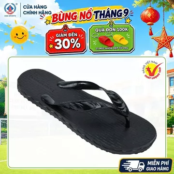 Dép Xỏ Ngón Nữ ASIA Nhựa EVA Siêu Nhẹ Thời Trang - Dép Kẹp Nữ Đen Trắng Đi Chơi Đi Biển Êm Chân - DWE37