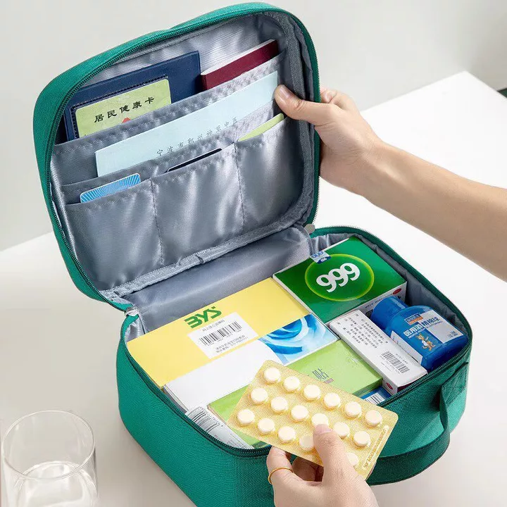 Ký Túc Xá Sinh Viên Hộp Thuốc Nhỏ Hộp Bảo Quản Thuốc Di Động Hộp Đựng Thuốc Hộ Gia Đình Sơ Cứu Túi Đựng Thuốc Mini Nhỏ Hộp Đựng Thuốc