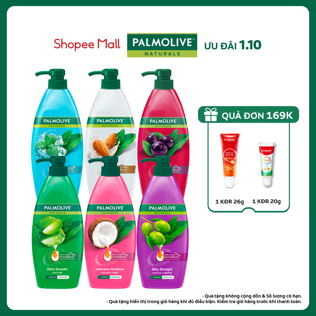 Dầu gội Palmolive kèm xả 2-trong-1 chiết xuất thiên nhiên 600ML