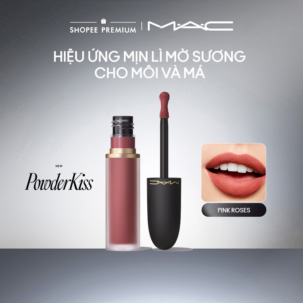 Son kem MAC Powder Kiss Lip & Cheek Mousse | Bền màu, ẩm mịn suốt 10H