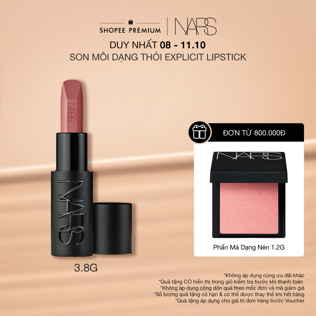 Son môi dạng thỏi NARS Explicit Lipstick 3.8g