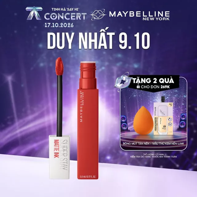 Son Kem Lì 16h Lâu Trôi Maybelline New York Super Stay Matte Ink City Edition Lipstick 5ml