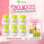 Combo 6 hũ gạo sữa Mămmy chuyên dùng nấu cháo ăn dặm cho bé từ 6 tháng 140gr/ hũ — ảnh 1