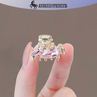 Onetimingfine Thời Trang Cua Kim Loại Kẹp Tóc Nhỏ Phụ Kiện Tóc Cho Nữ Cô Gái Hồng Kim Cương Giả Nơ Hoa Tóc Pin Bên Nổ Kẹp VN