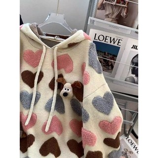 Dễ Thương Chủ Hình Chó Jacquard Có Mũ Trùm Đầu Áo Len Hoạt Hình Hàng Hóa 2025 Phong Cách Mới Rời Dày Áo Len Top