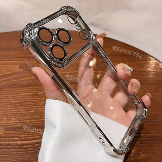 Ốp lưng Redim Note 15 15Pro Note 15 Pro + 5G Thiết kế mới Vỏ trong suốt chống sốc bốn góc Redmi Note 15 Pro Plus Ốp lưng mềm siêu mỏng