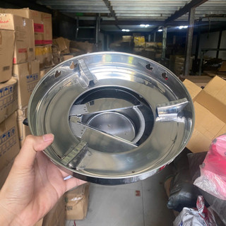 Bếp Cồn 2 Tầng Inox Mini Nhà Hàng, Nấu Lẩu, Giữ Nóng Đồ Ăn