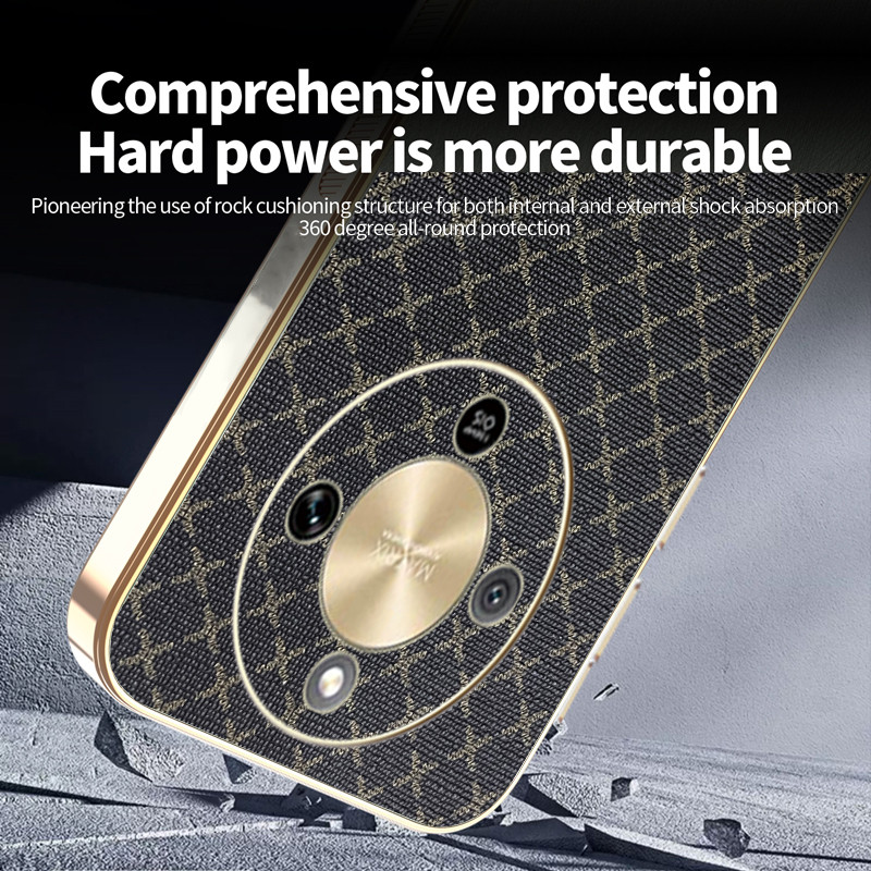 Ốp Lưng Cho Honor X9d Classic Series Da Mạ Điện TPU Edge Chống Rơi Vỏ Điện Thoại