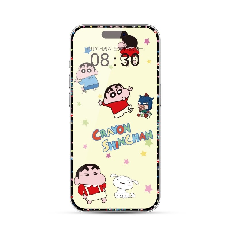 3D dễ thương 9H Phim hoạt hình Bảo vệ màn hình Phim kính cường lực cho iphone x xs xsmax xr 11 12 13 14 15 16 17 Pro max plus
