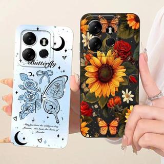 Ốp Điện Thoại Silcione Lỏng Mềm Cho Tecno Pop 7 Pop7 Pro Ốp Lưng Cho Tecno Spark GO 2023 Vỏ Luxy Girly Chống Sốc