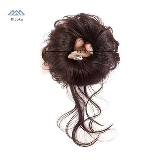 Dây buộc tóc ELBBKG và Bộ tóc giả lông xù thấp, Phụ kiện tóc cho nữ