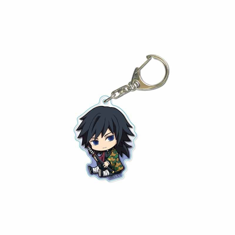 MINISO Kpop Demon Keychain Party Gifts Tanjirou Kamado Nezuko Tomioka Backpack Keychain Pendants Party Favors Christmas