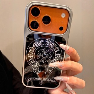 Ốp điện thoại chéo hình tròn khung mạ điện nâng cao cho iPhone 17 Pro Max 16 15 14 13 Pro Max bảo vệ camera chống sốc chống rơi mặt sau cứng