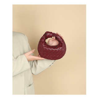 Túi xách Mini dệt PU chất lượng cao Túi bánh bao thắt nút Croissant