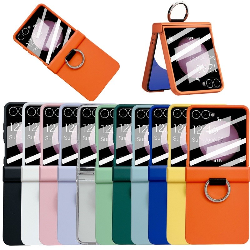 Ốp điện thoại silicon mờ sang trọng cho Samsung Galaxy Z Flip 7 Z Flip 7FE Z Flip 6 Z Flip 5 Z Flip 4 Z Flip 3 Skin feel Back Cover