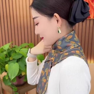 Khăn quàng cổ hoa lông cừu nhung ấm áp, chống gió mùa đông, dành cho nữ