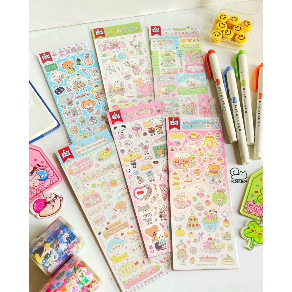 Sticker waka waka Động vật nhật (Giao mãu ngẫu nhiên)