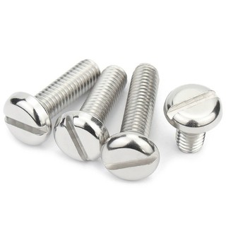 Đầu chảo GB67 vít một chữ bằng thép không gỉ 304 đầu tròn có rãnh bu lông M1.6 / M2 / M2.5 / M3 / M4 / M5 【 JYD-ZZ-Z】