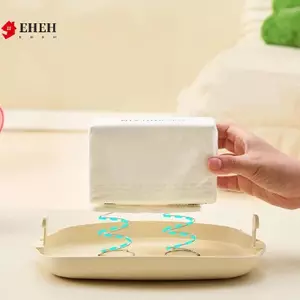 Hộp đựng khăn giấy sang trọng nhẹ Hộp đựng khăn giấy mềm chống thấm nước Vỏ nhựa có thể tái sử dụng Hộp đựng khăn lau ướt Phòng tắm Hộp đựng giấy nhà bếp VN
