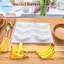 Pufangbliss 3D Hình Chuối Silicon Mousse Khuôn Làm Bánh Nonsti Có Thể Tái Sử Dụng DIY Món Tráng Miệng Trang Trí Dụng Cụ Cho Tiệc Sinh Nhật Nướng VN
