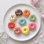 Đồ chơi bóp bánh mì Donut QEARY, Bánh rán PU phục hồi chậm Đồ chơi phục hồi chậm, Mô hình mô phỏng Đồ chơi giả nhân tạo mềm Bánh rán Đồ chơi Squishy Đạo cụ chụp ảnh