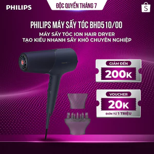 Philips Máy Sấy Tóc BHD510/00 – Máy Sấy Tóc Ion Hair Dryer Tạo Kiểu Nhanh Sấy Khô Chuyên Nghiệp
