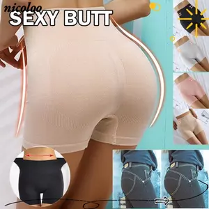 Quần Short an toàn cho nữ NICOLOO, Chống Chafing Chống Chà Chống Chafing Dưới Quần Short, Thể Thao Liền Mạch Mỏng Plus Kích Thước Co Giãn Mềm Mại An Toàn Quần Ngắn Kiểm Soát Bụng