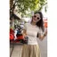 Áo thun ngắn tay cổ tròn trắng mùa xuân mùa hè màu trơn Slim-Fit Đơn giản đi lại hàng ngày Áo thun đế phù hợp