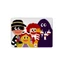 Ốp Macboot Nhám Mờ Hoạt Hình Độc Lạ Chú Hề Ronald & Quái Vật Tím Grimace | KTAP - World of Decals