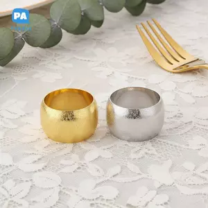 Nhẫn khăn ăn kim loại búa có thể tái sử dụng Dễ dàng làm sạch cho bàn ăn thông thường & trang trọng Trang trí đám cưới VN