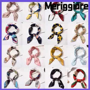 MERIGGIARE Silk Feel Satin Thời Trang Thanh Lịch Nữ Cổ Đầu