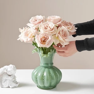 Bắc Âu Thời Trung Cổ Bình Cảm Giác Fenton Bí Ngô Có Giá Trị Cao Sắp Xếp Hoa Trang Trí Đồ Trang Trí Phong Cách Kem Đồ Trang Trí ins Phong Cách TCFS