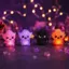 QEARY Glowing Fantasy Spirits DIY Bead Kit, Bộ dụng cụ thêu hạt động vật DIY thủ công đầy màu sắc, Bộ dụng cụ làm móc khóa thú cưng Mini nhỏ dễ thương dành cho trẻ em