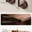 GCDHome Gỗ óc chó Móc treo tường hạng nặng Tự dính Không khoan Hư hỏng Móc treo miễn phí cho phòng tắm Ký túc xá Căn hộ Sử dụng HOT