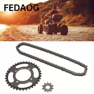 Bộ bánh xích xích FEDAOG, Bộ xích bánh xích phía sau 36T Bộ xích truyền động bánh xích phía trước 10T, bền bỉ với 60 xích liên kết Bộ bánh xích động cơ 420 cho xe tay ga DIY