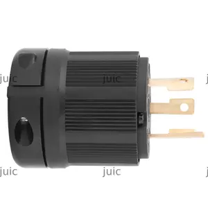 JUIC Twist Lock Ổ cắm điện, phích cắm L5-30P AC 125V 30A, Bộ chuyển đổi phích cắm màu đen 3 cực NEMA L5-30 Plug Ứng dụng công nghiệp
