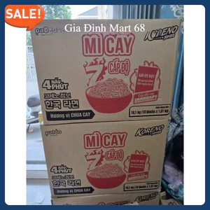 [SẴN HÀNG Thùng 100 Gói Mì Koreno Jumbo Mì Cay 7 Cấp Độ 101G – Siêu Cay Chuẩn Vị Hàn Quốc, Date Mới