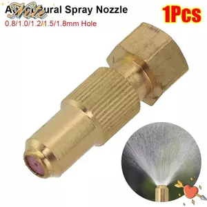 NOTE1 1 Cái Vòi Phun Bằng Đồng, Vòi Phun Nông Nghiệp Áp Lực Cao Có Thể Điều Chỉnh, 0.8 / 1.0 / 1.2 / 1.5 / 1.8mm Lỗ Đồng Gốm Gia Đình Vườn Dụng Cụ Điện Hệ Thống Tưới Cây