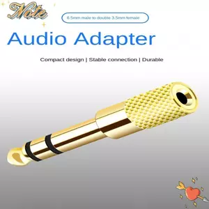 Đầu nối mạ vàng NOTE1, Bộ chuyển đổi âm thanh nổi Jack chất lượng cao, Bộ chuyển đổi Micro vàng bền 3,5 đến 6,5mm Đầu nối đàn Piano điện tại nhà