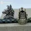 GE Cổ Ai Cập Chết Jaal Đầu Đồng Hạt DIY Paracord Dệt Dây Mặt Dây Trang Sức Phụ Kiện Ngoài Trời VN