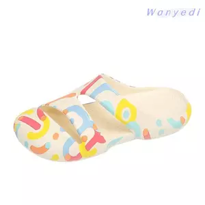 WANYEDI 1 Đôi Dép Nữ, Giày Trượt EVA Đế Chống Trơn Trượt, Họa Tiết Da Báo Đệm Nhẹ Bề Mặt Nhanh Khô Đúc Một Mảnh Dép Mùa Hè Sử Dụng Phòng Tắm
